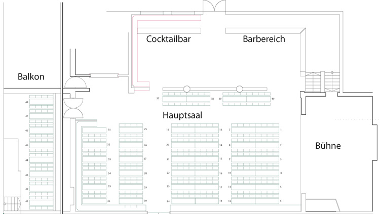 Tischplan Volksspielhaus Kramsach